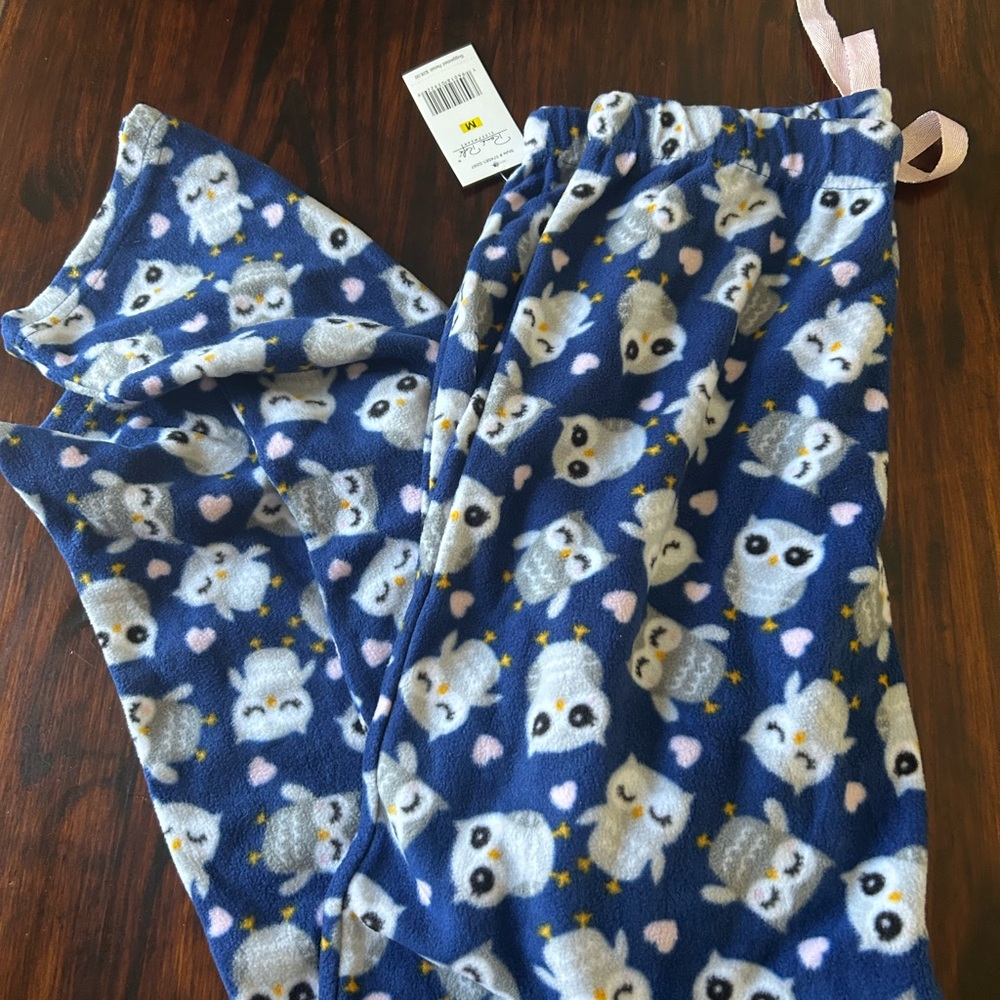 Xhilaration Blue Owl Print Kids Pajama Bottoms
